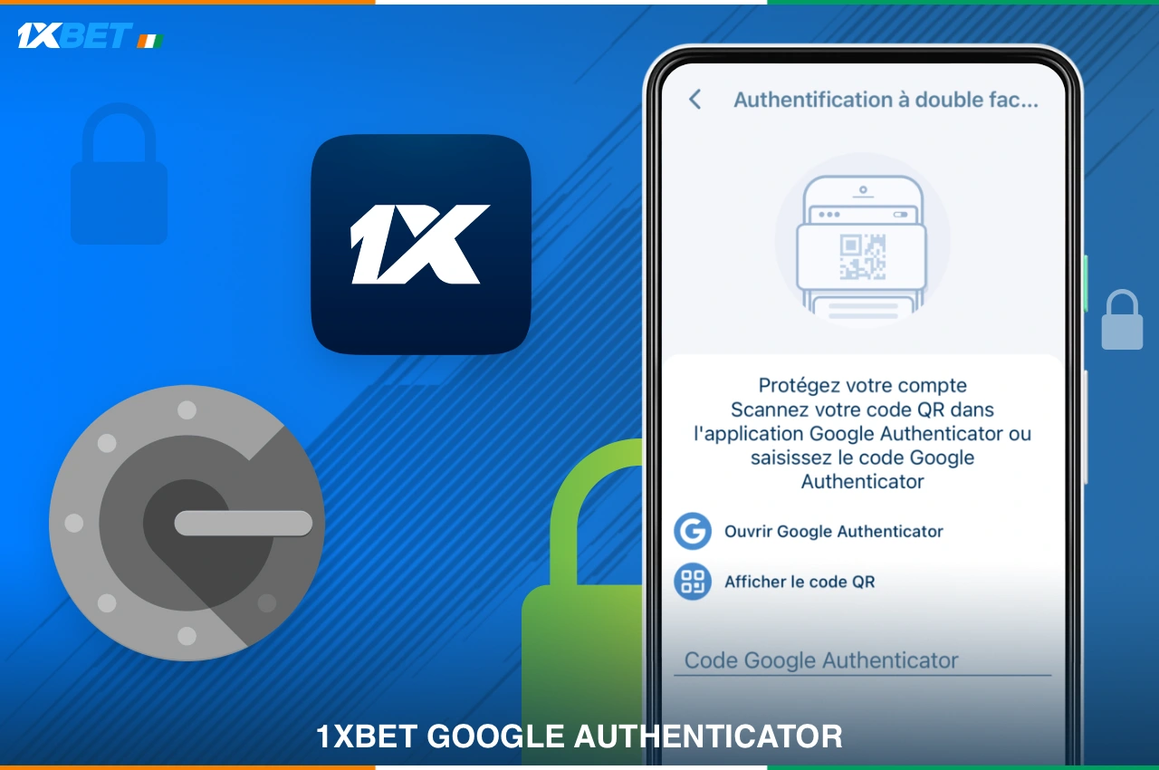 Pour une protection supplémentaire de votre compte 1xBet, il est conseillé aux utilisateurs de Côte d'Ivoire d'utiliser Google Authenticator