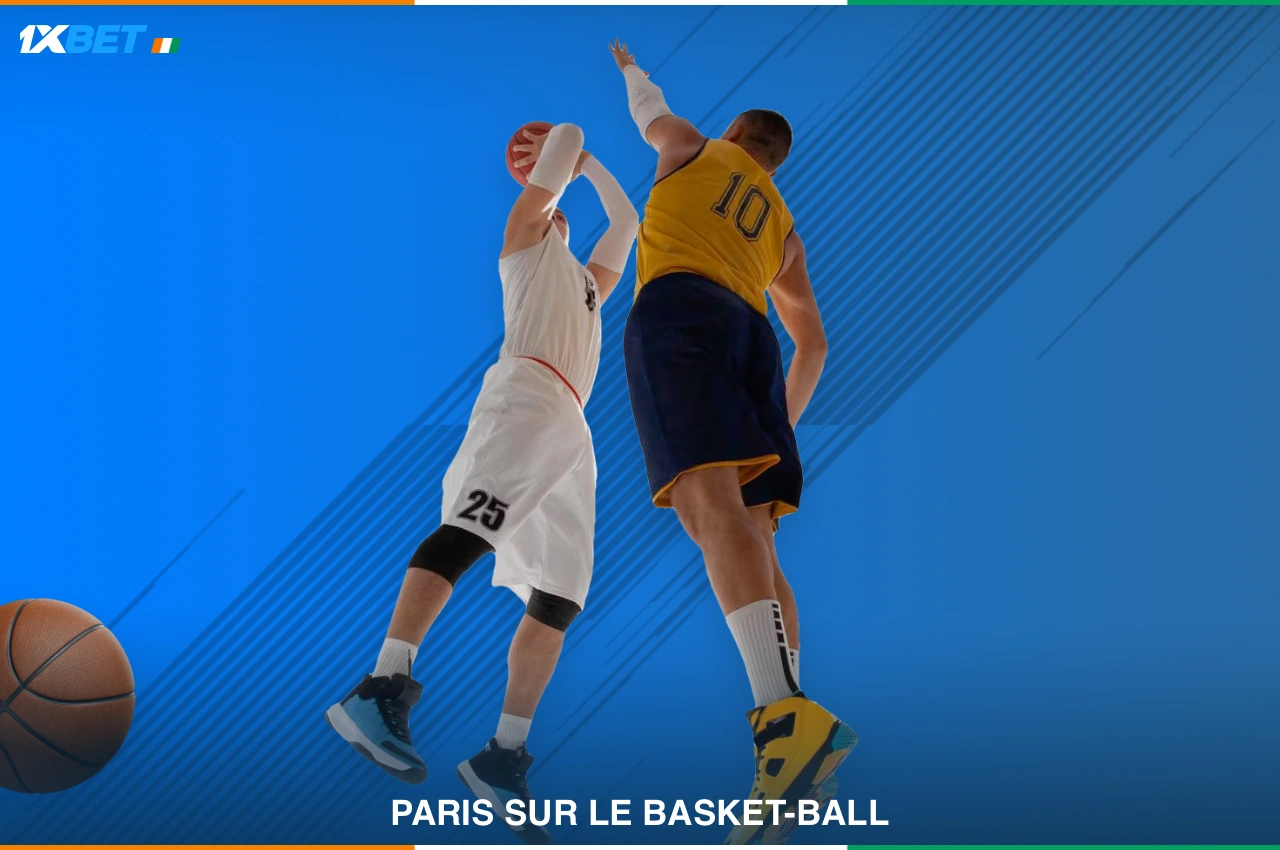 Sur 1xBet Côte d'Ivoire, les utilisateurs peuvent parier sur une variété de matchs de basket-ball