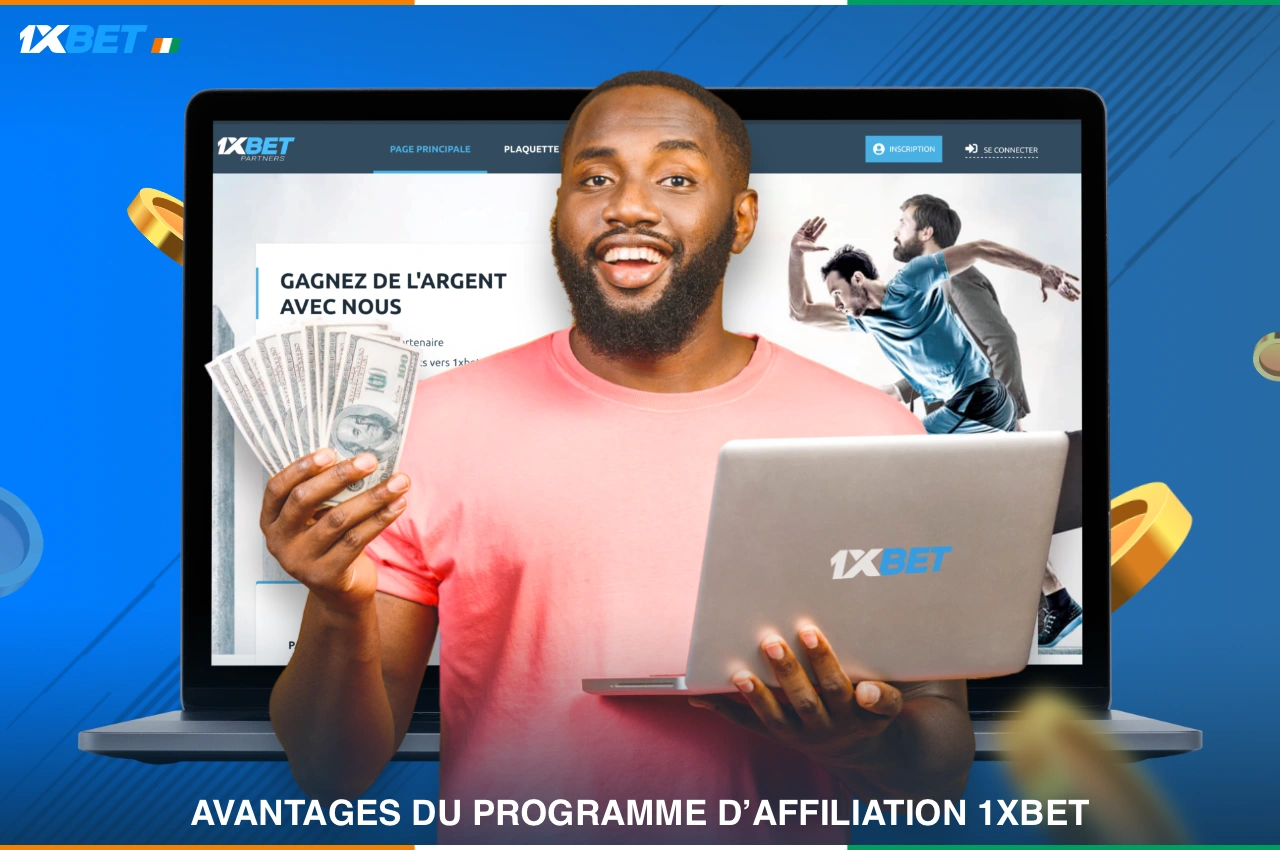 Le programme d'affiliation de 1xBet présente de nombreux avantages, notamment celui de permettre à un utilisateur ivoirien de gagner un revenu régulier