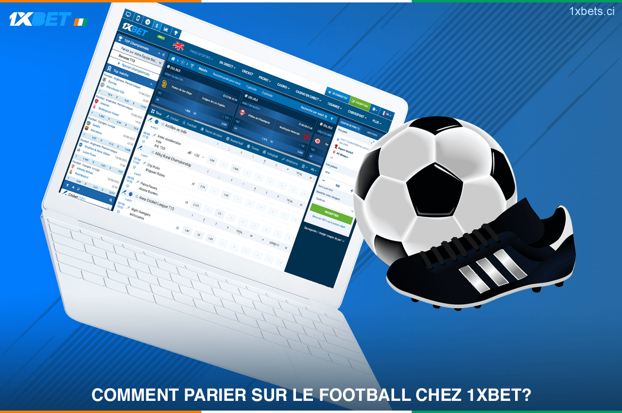 Instructions pour parier sur le football sur 1xBet
