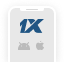 1xBet mobile button logo