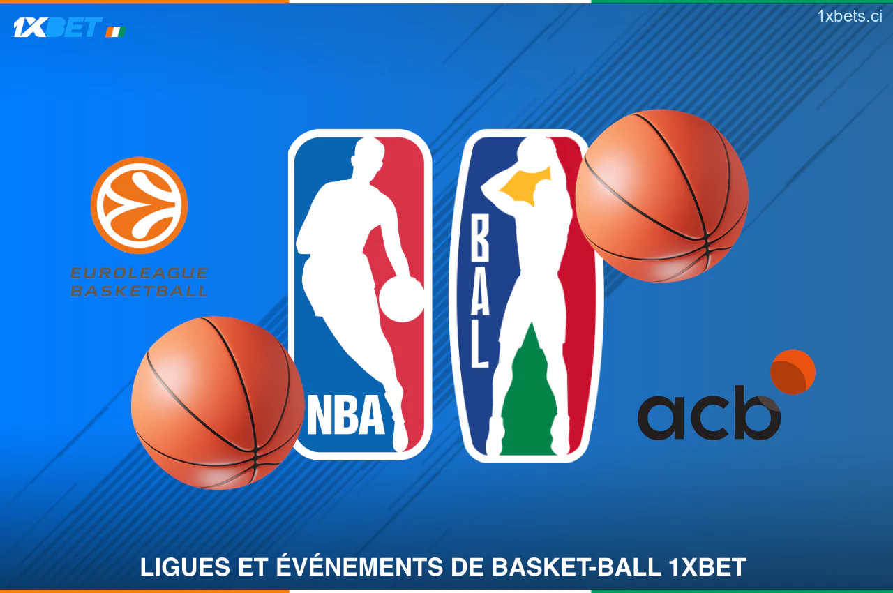 Les joueurs ivoiriens peuvent accéder à des centaines de compétitions de 1xBet paris sur le Basket, couvrant les ligues et tournois locaux, continentaux et internationaux