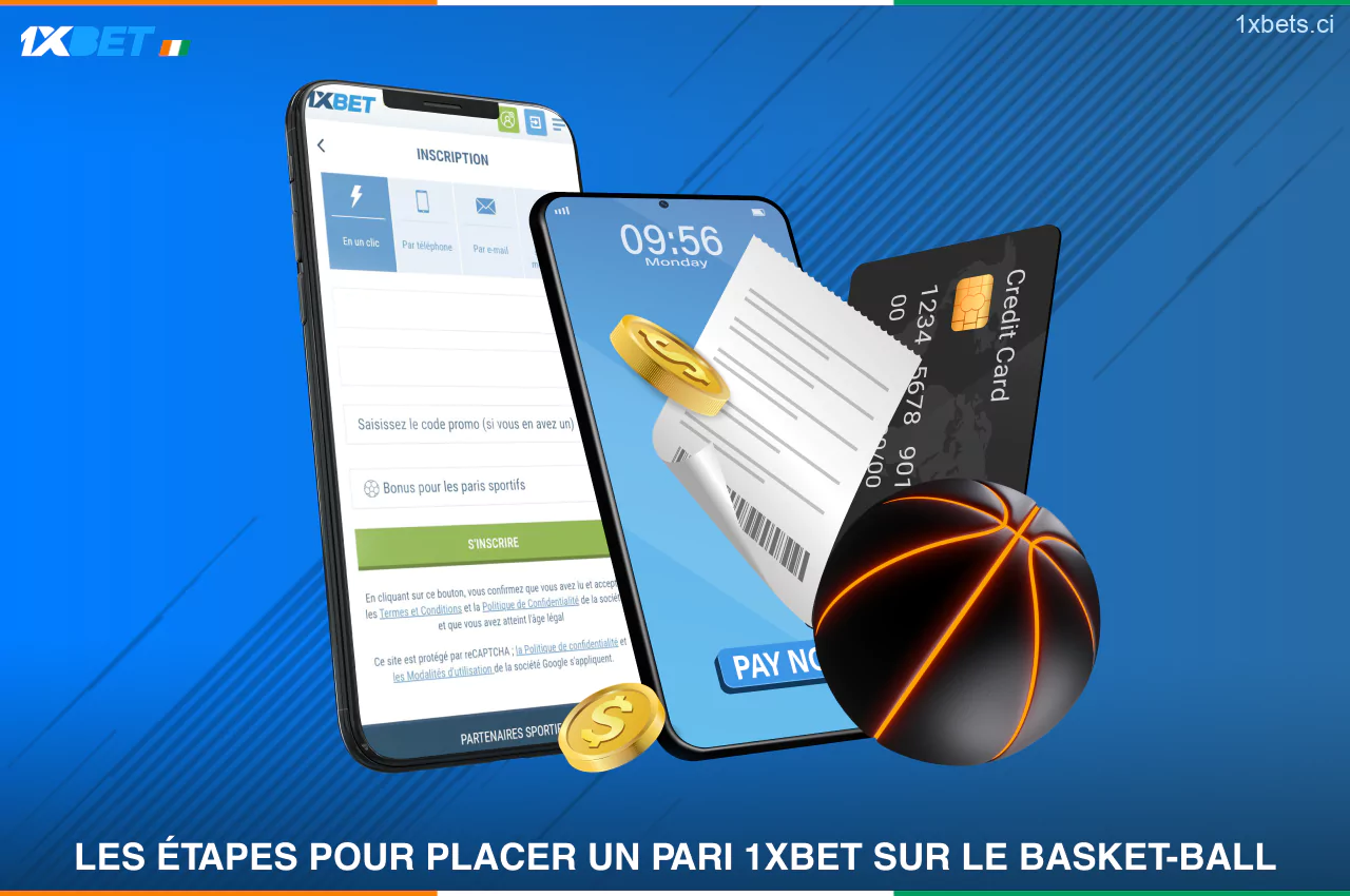 Pour parier sur le basket-ball chez 1xBet, vous devez créer un compte et déposer des fonds sur votre compte