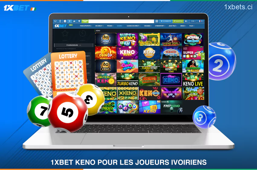 L'un des jeux les plus populaires auprès des joueurs ivoiriens est le 1xBet Keno