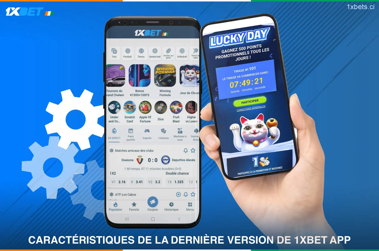 Configuration requise pour la dernière version de l'application 1xBet en Côte d'Ivoire