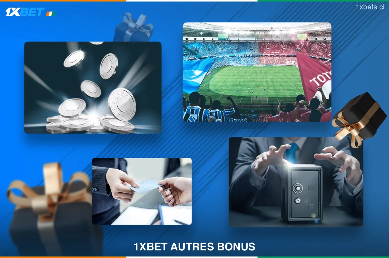 Les utilisateurs de 1xBet Côte d'Ivoire peuvent gagner encore plus en recevant des bonus et en participant à des promotions