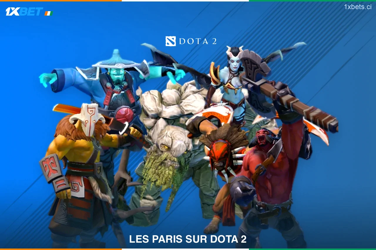 1xBet propose à ses utilisateurs ivoiriens de parier sur Dota 2