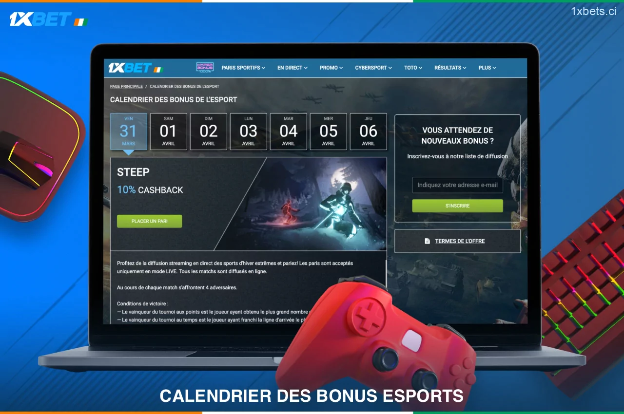 Les fans d'eSports et les utilisateurs de 1xBet Côte d'Ivoire sont invités à garder un œil sur le calendrier, afin d'obtenir jusqu'à 30% de réduction