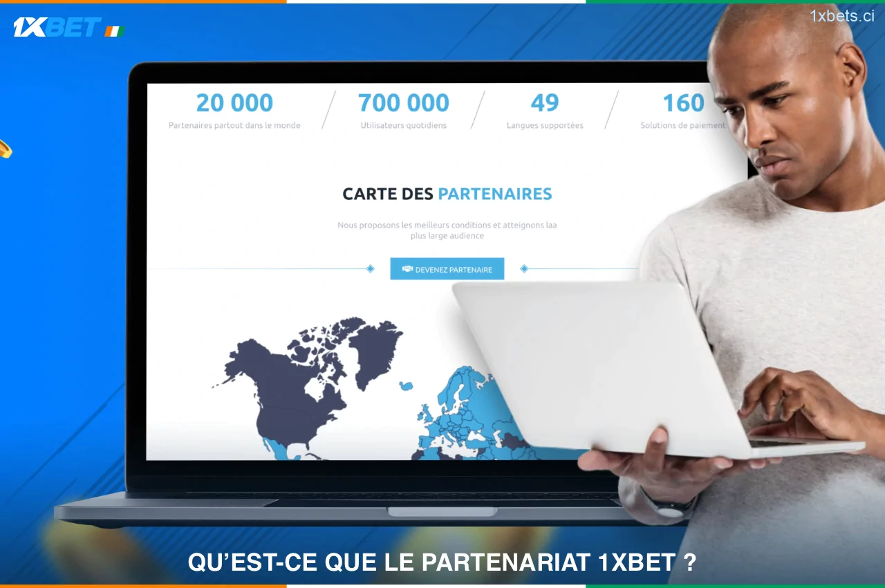 Le programme d'affiliation de 1xBet permet aux utilisateurs ivoiriens de gagner de l'argent simplement en invitant de nouveaux clients